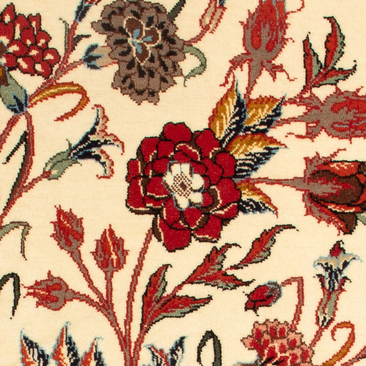 Persisk matta - Ghom - 107 x 65 cm - grädde