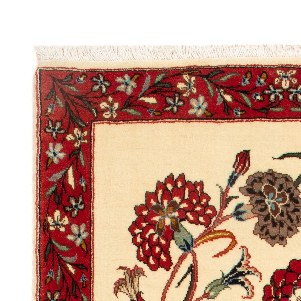 Persisk matta - Ghom - 107 x 65 cm - grädde