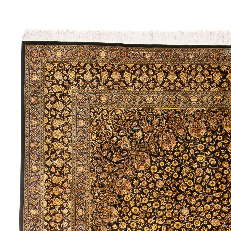 Silk Carpet - Ghom Silk - Premium - 353 x 242 cm - svart