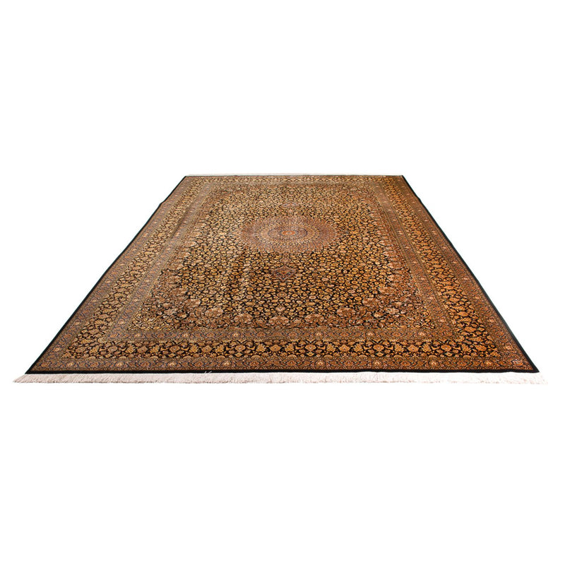 Silk Carpet - Ghom Silk - Premium - 353 x 242 cm - svart