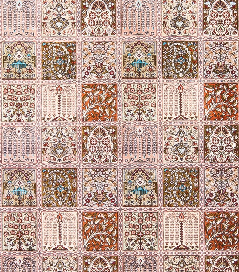 Silk Carpet - Ghom Silk - Premium kvadrat  - 250 x 250 cm - flerfärgad