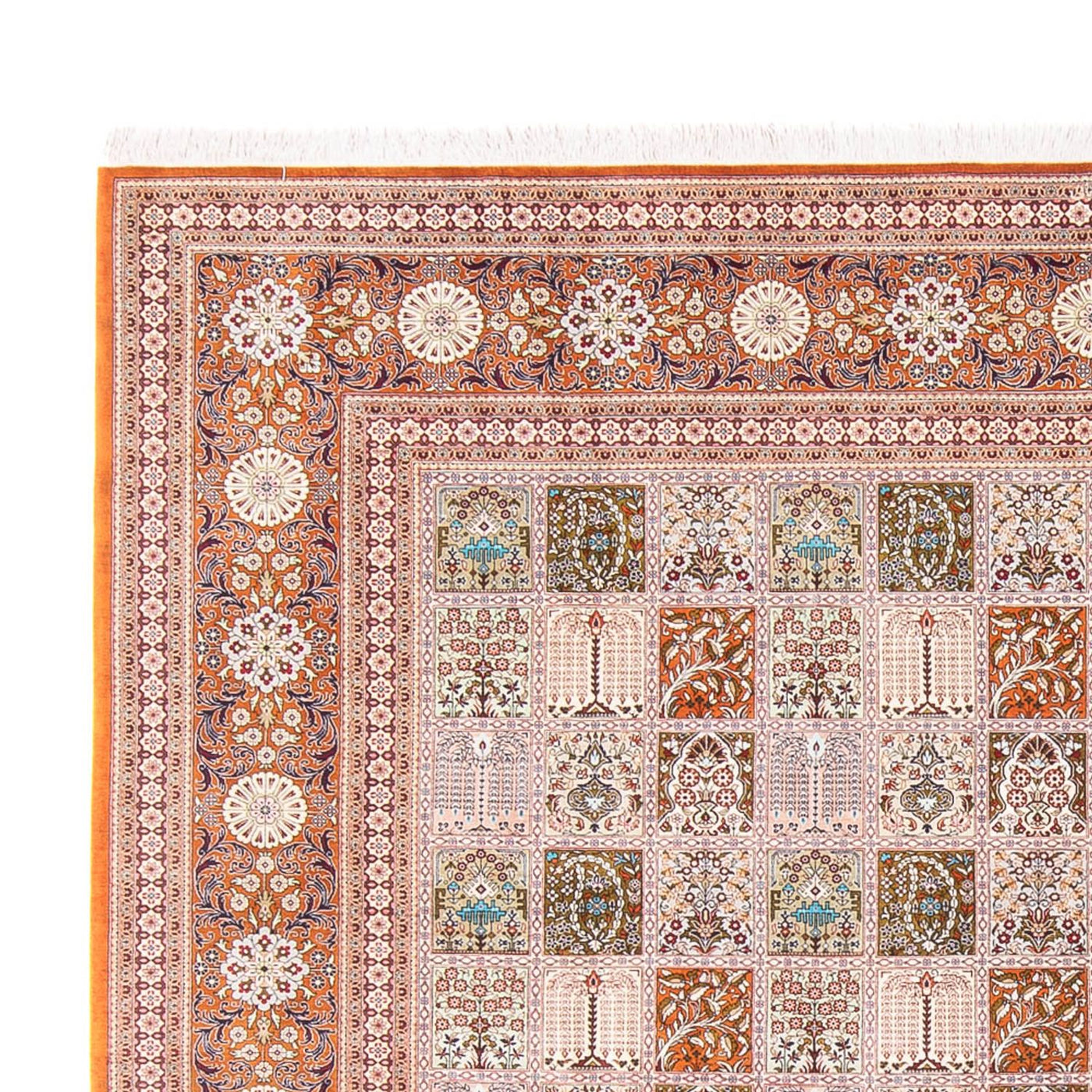 Qom silke Mattan 250x250cm - Persisk matta