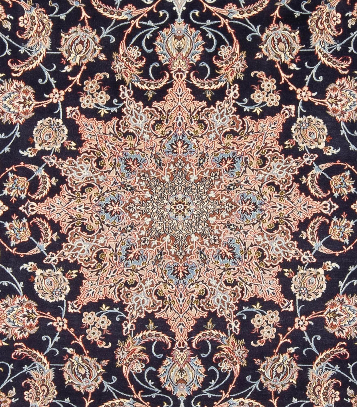 Persisk matta - Isfahan - Premium - 355 x 248 cm - mörkblå