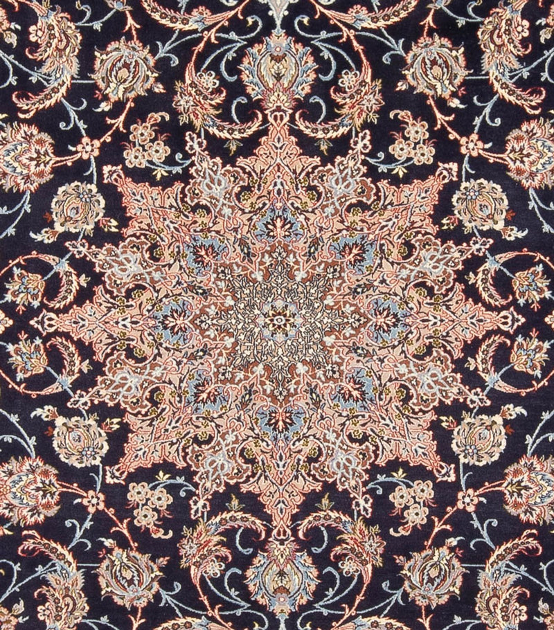 Persisk matta - Isfahan - Premium - 355 x 248 cm - mörkblå