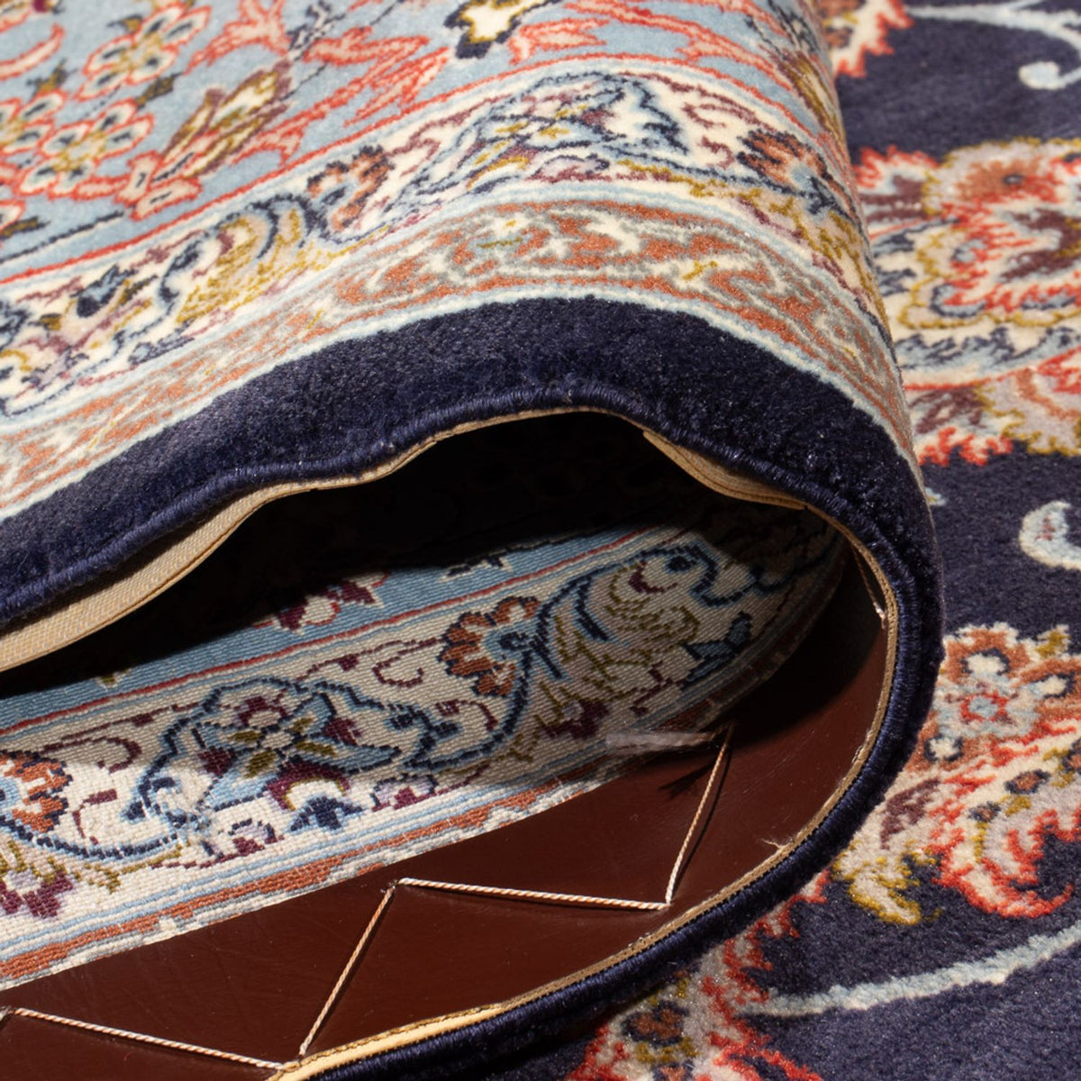 Persisk matta - Isfahan - Premium - 355 x 248 cm - mörkblå