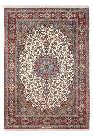 Persisk matta - Isfahan - Premium - 350 x 240 cm - grädde