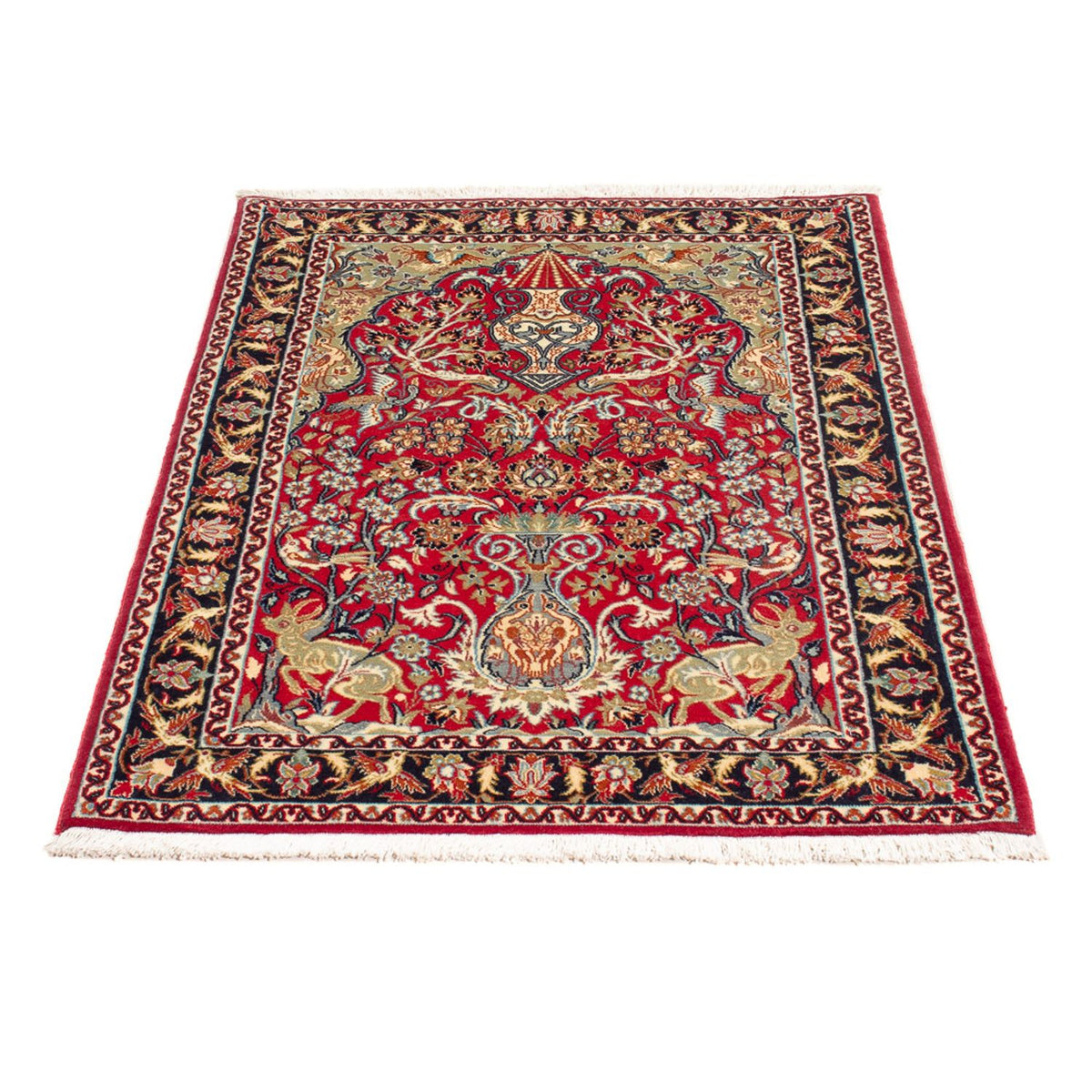 Persisk matta - Isfahan - Premium - 105 x 77 cm - röd