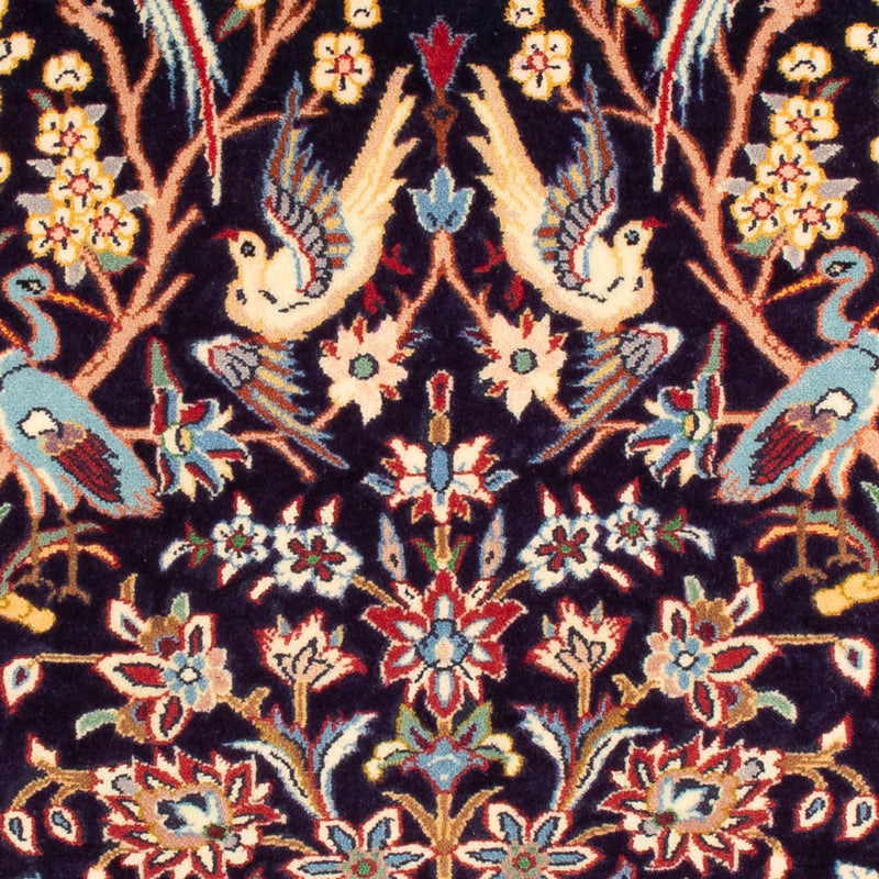 Persisk matta - Isfahan - Premium - 106 x 72 cm - mörkblå