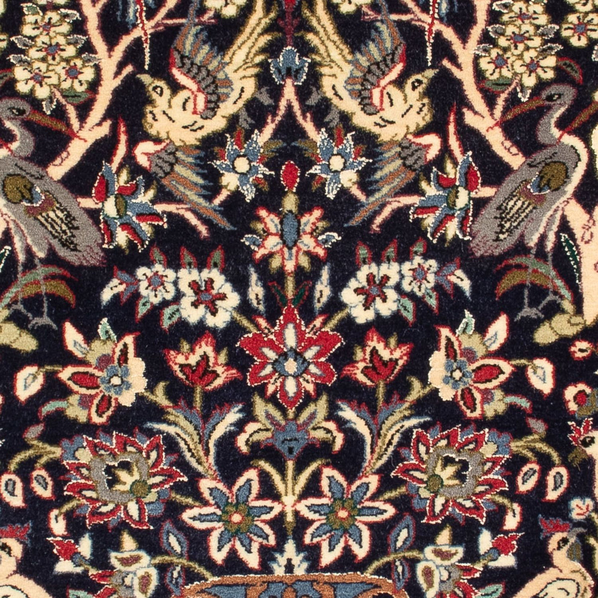 Persisk matta - Isfahan - Premium - 98 x 70 cm - mörkblå