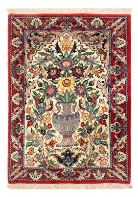 Persisk matta - Isfahan - Premium - 97 x 70 cm - grädde