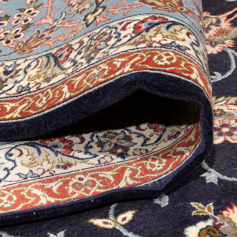 Persisk matta - Isfahan - Premium - 355 x 255 cm - mörkblå