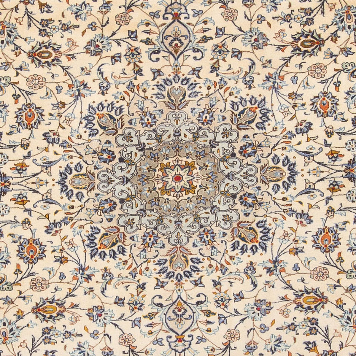 Persiska mattor - Keshan - 414 x 293 cm - grädde