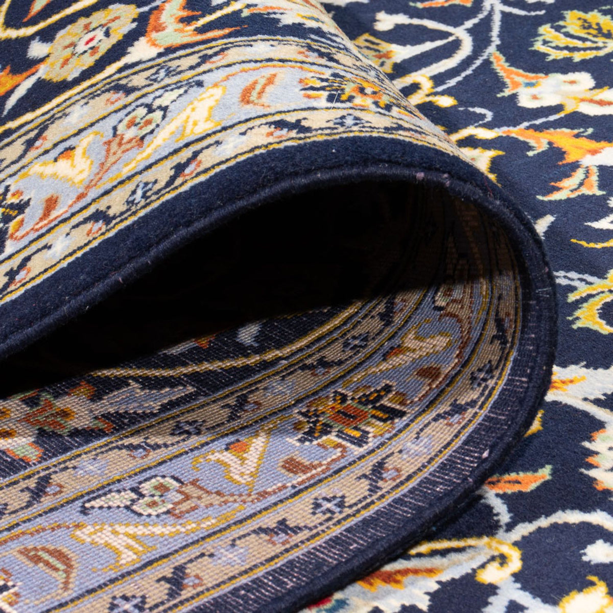 Persiska mattor - Keshan - 417 x 293 cm - mörkblå