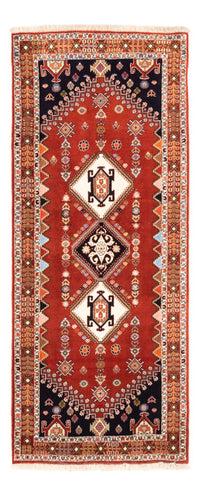 Runner Gabbeh-matta - Kashkuli Persiska - 213 x 85 cm - röd