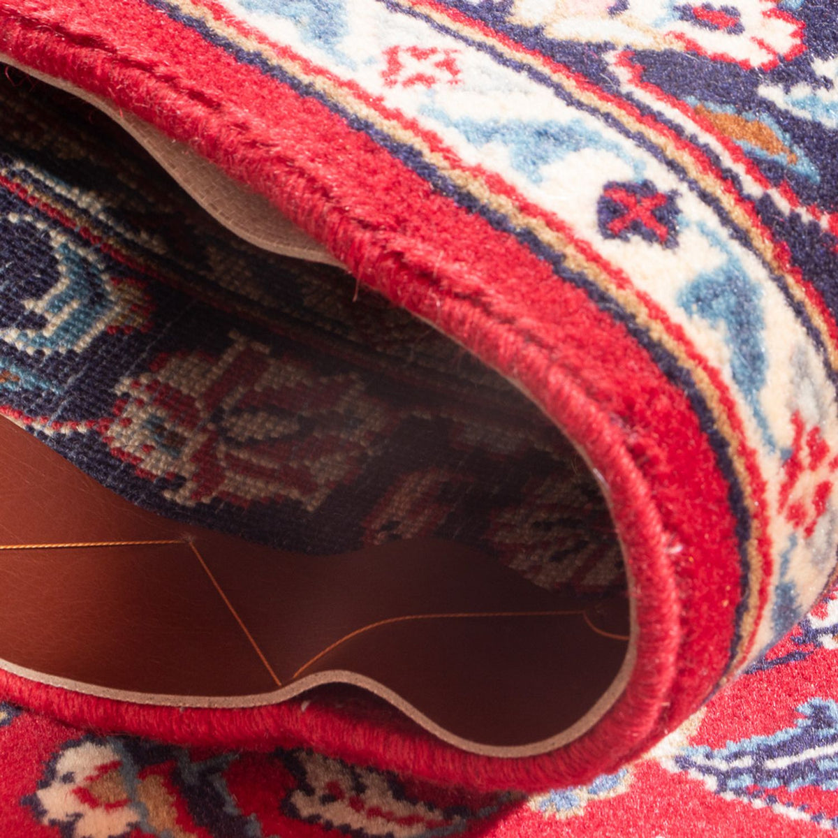 Persiska mattor - Keshan - 140 x 74 cm - röd