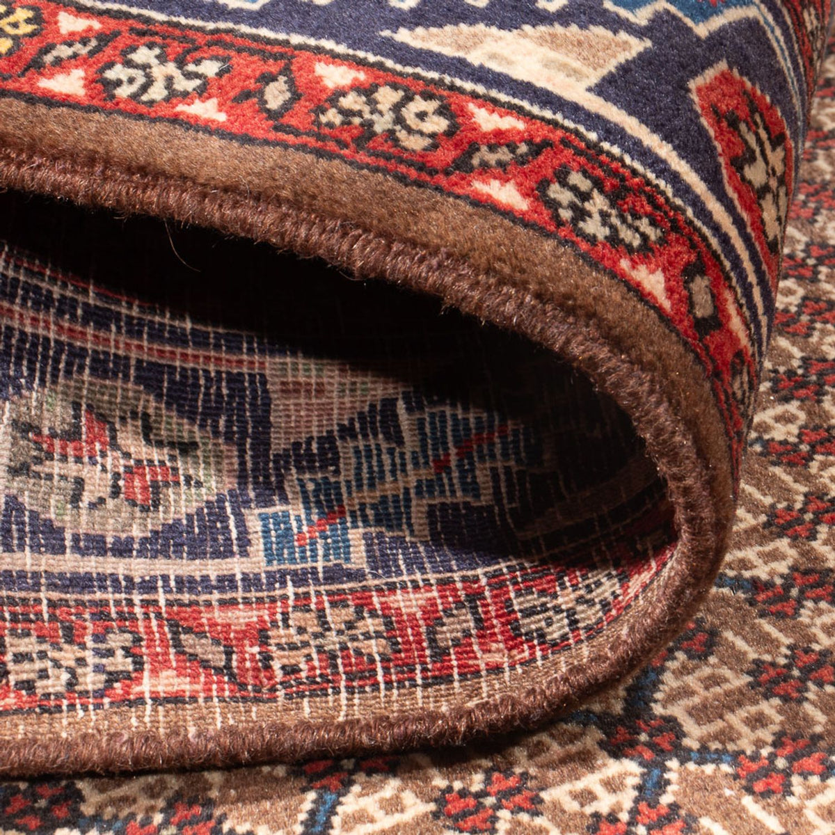 Persisk matta - Nomadic - 306 x 157 cm - mörk beige