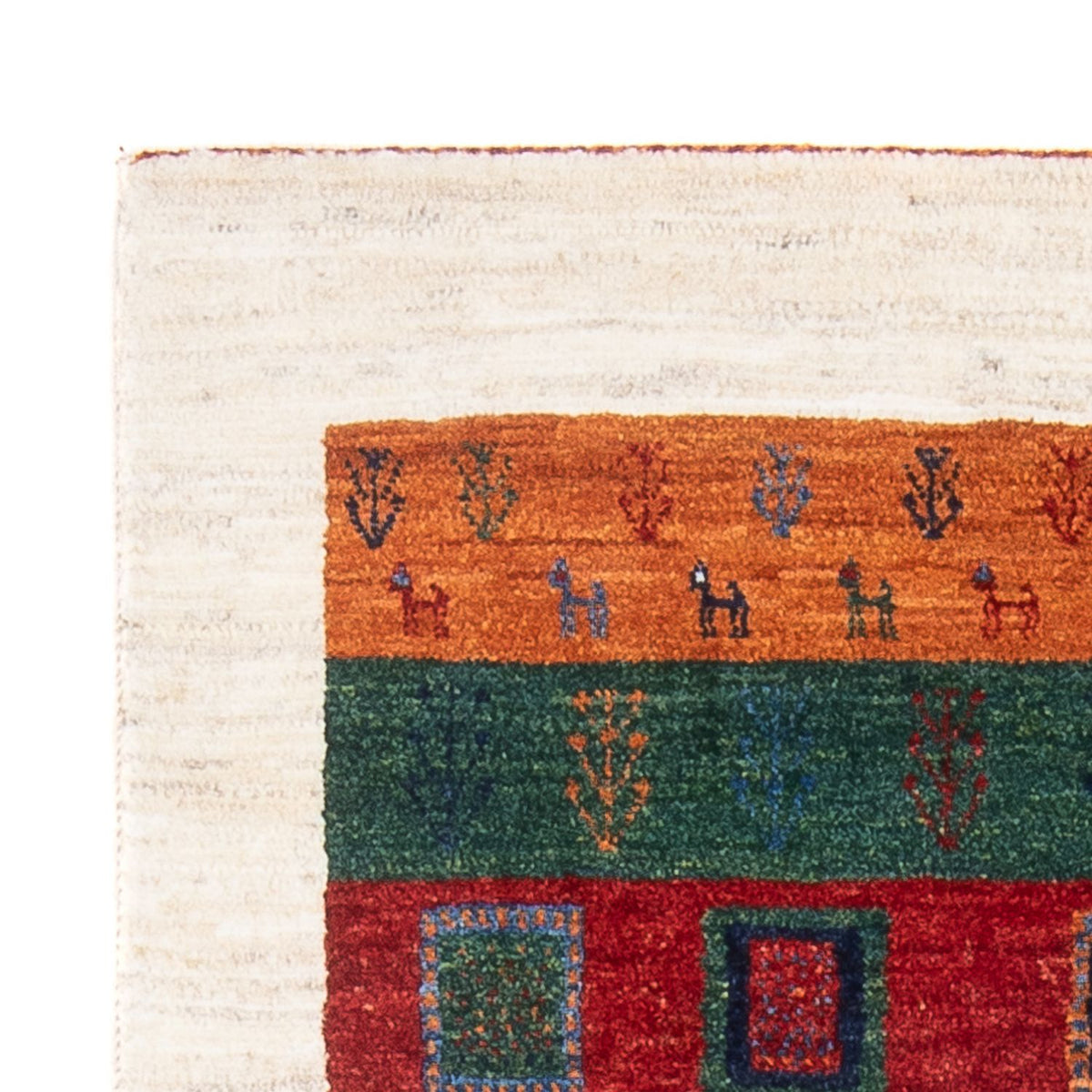 Gabbeh-matta - Loribaft Persian - 129 x 83 cm - flerfärgad