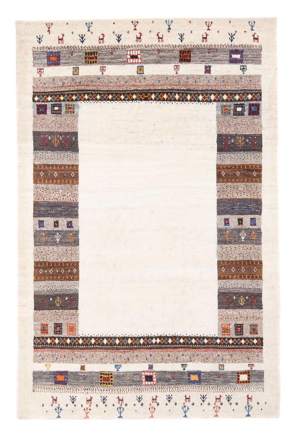 Gabbeh-matta - Loribaft Persian - 136 x 85 cm - flerfärgad