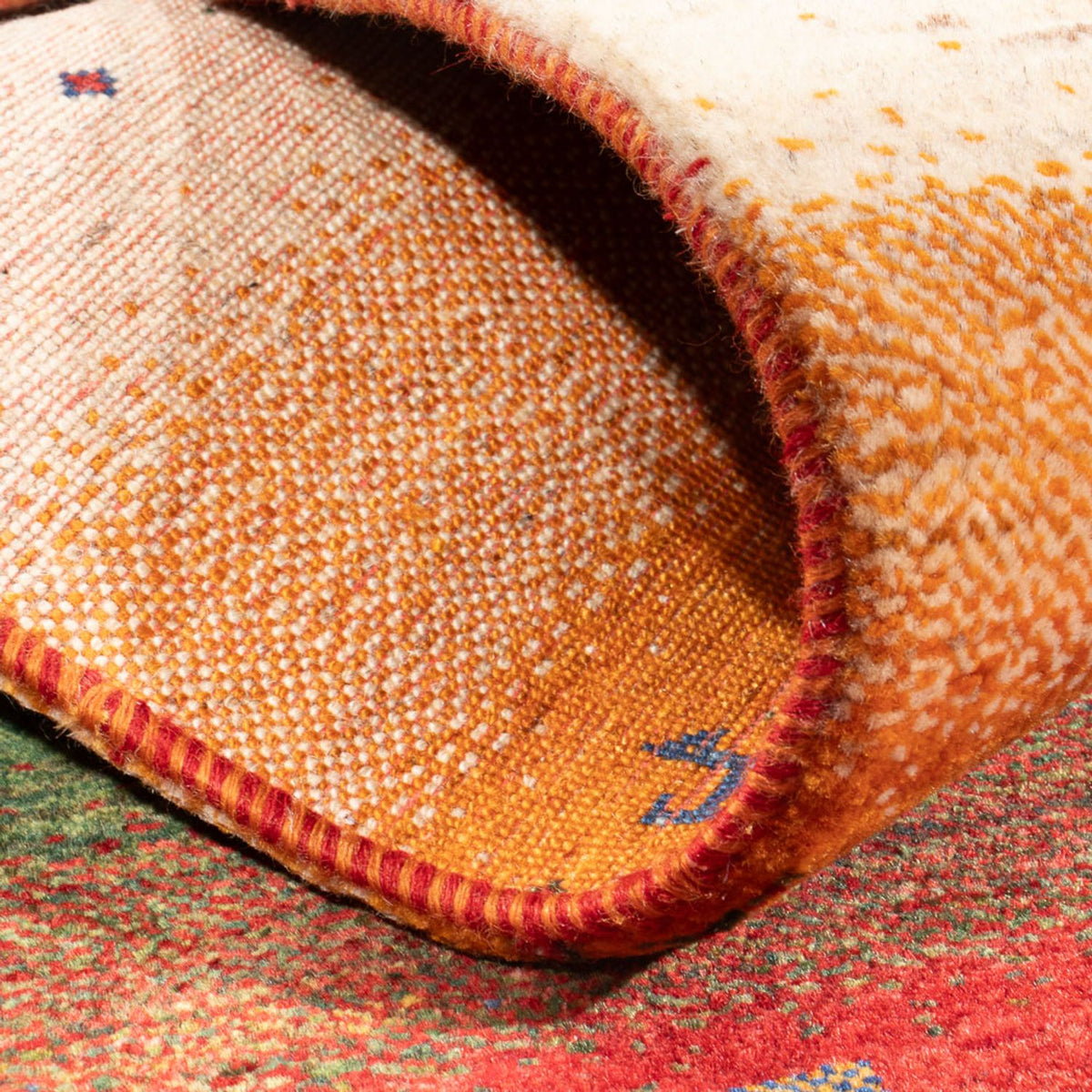 Gabbeh-matta - Loribaft Persian - 131 x 82 cm - flerfärgad