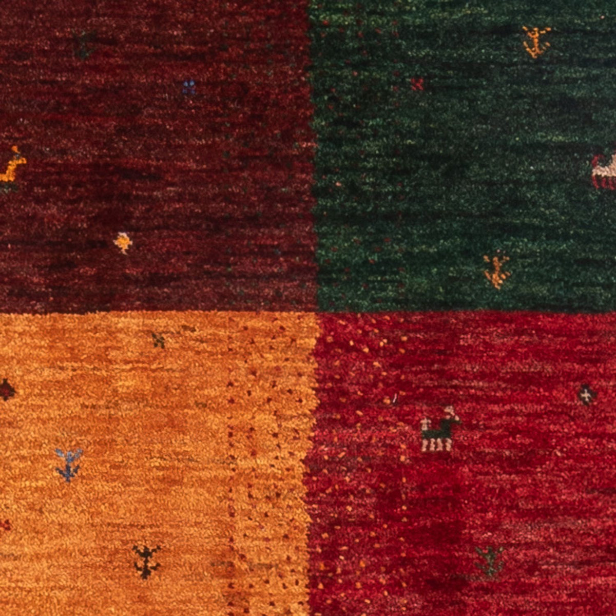 Gabbeh-matta - Loribaft Persian - 126 x 82 cm - flerfärgad