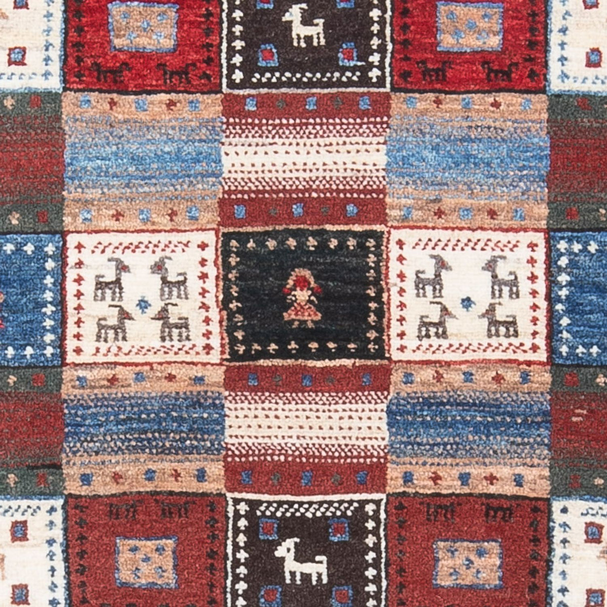 Gabbeh-matta - Loribaft Persian - 128 x 82 cm - flerfärgad