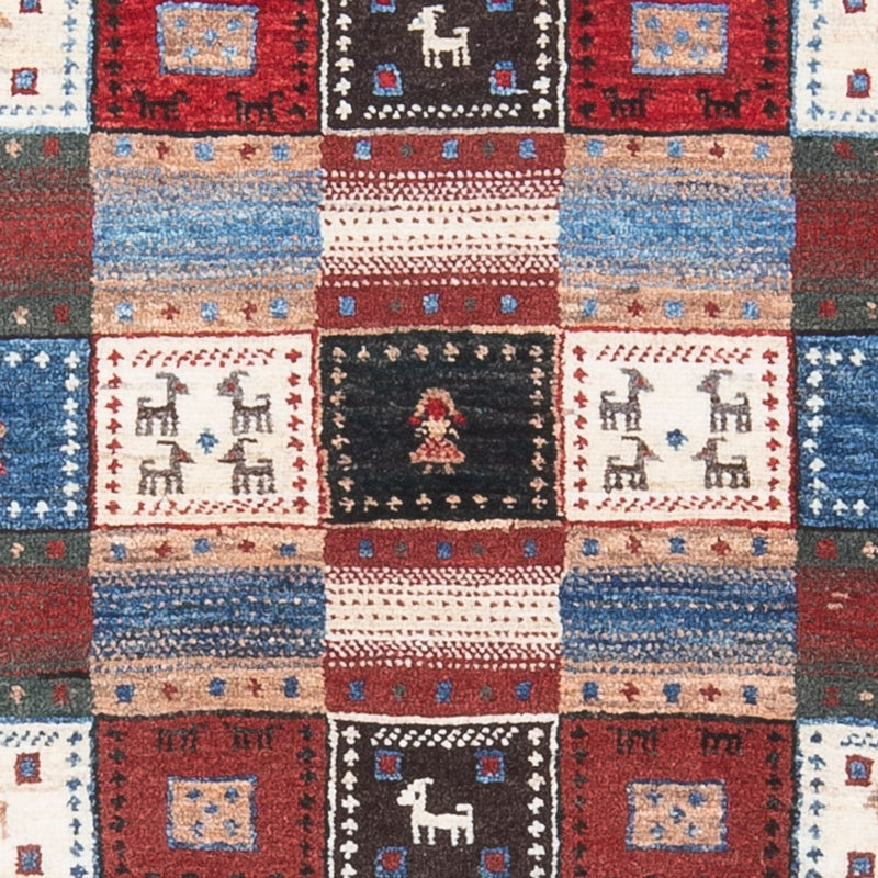 Gabbeh-matta - Loribaft Persian - 128 x 82 cm - flerfärgad
