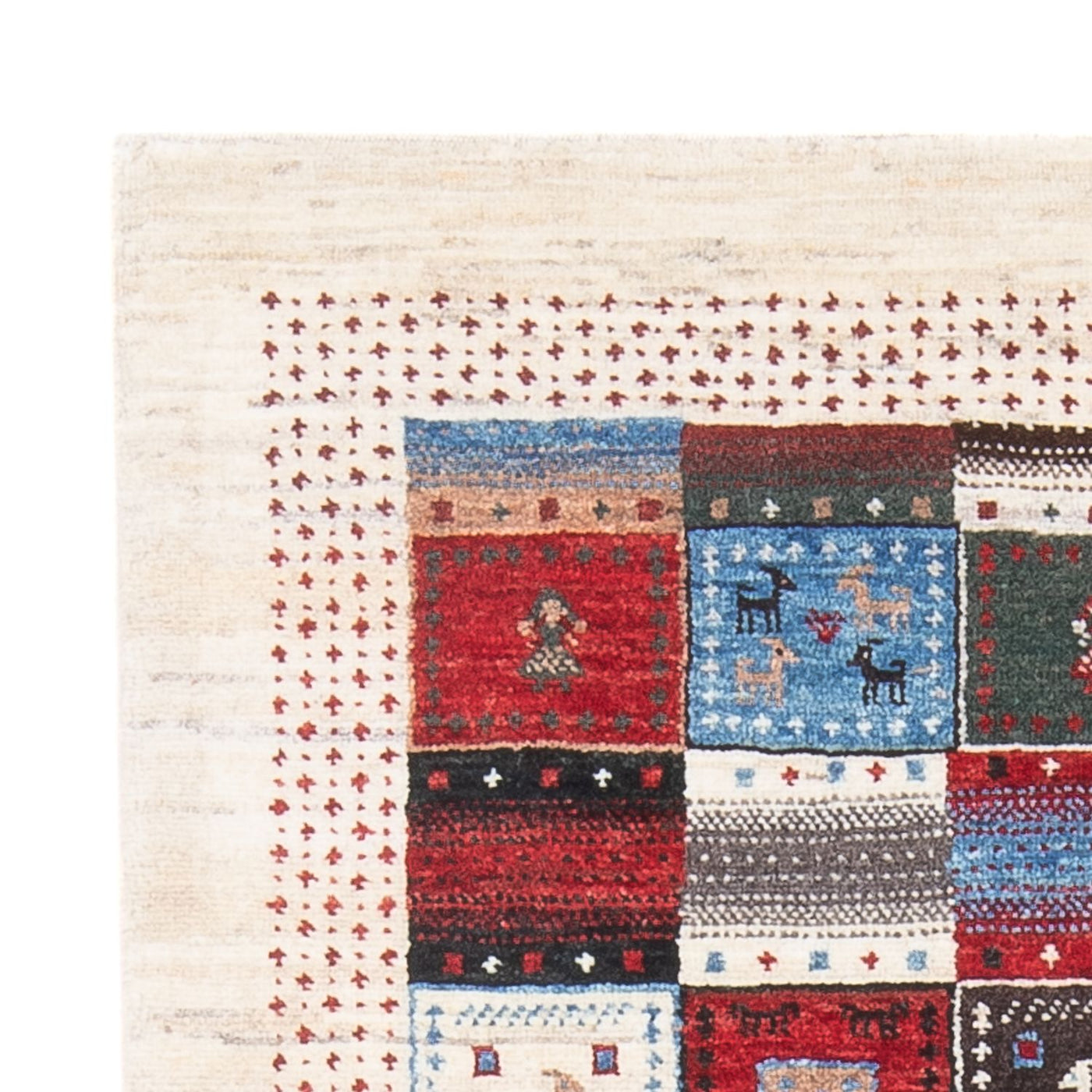Loribaft Mattan 128x82cm - Perserteppich Wollteppich