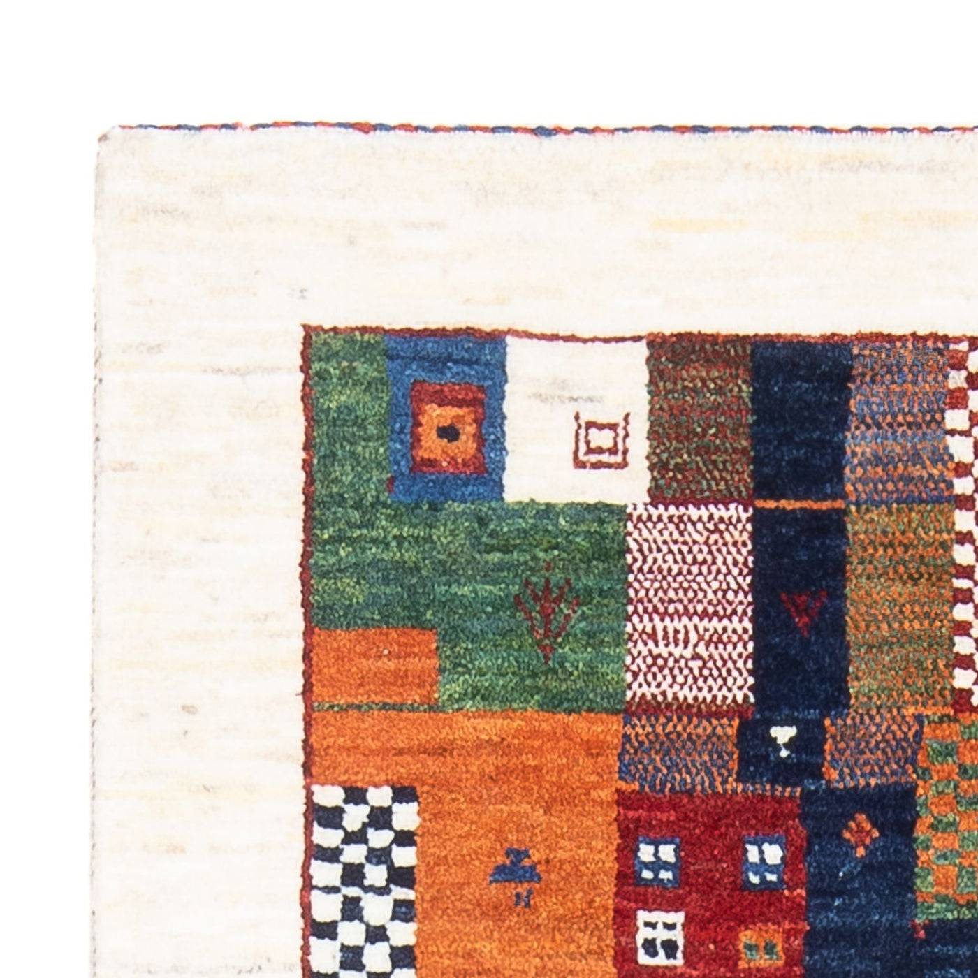 Gabbeh-matta - Loribaft Persian - 126 x 83 cm - flerfärgad