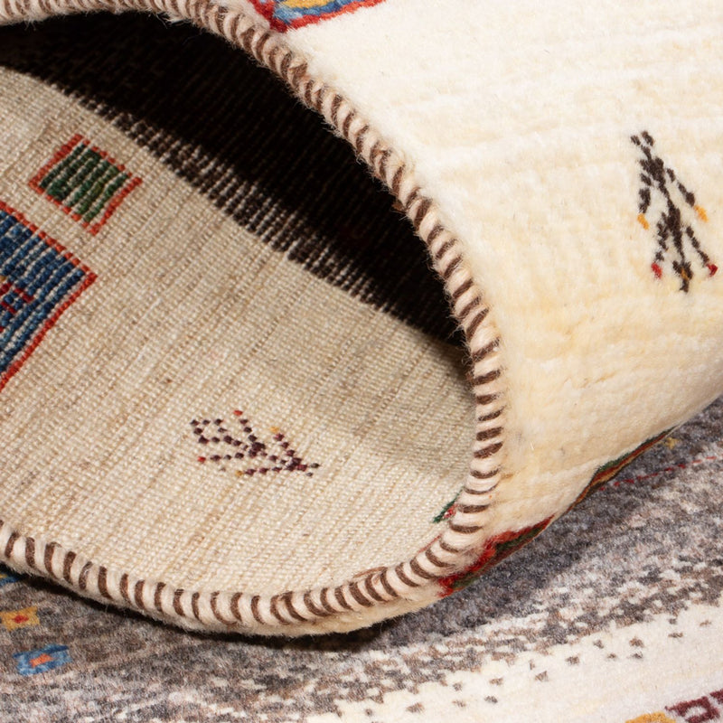 Gabbeh-matta - Loribaft Persian - 126 x 84 cm - flerfärgad