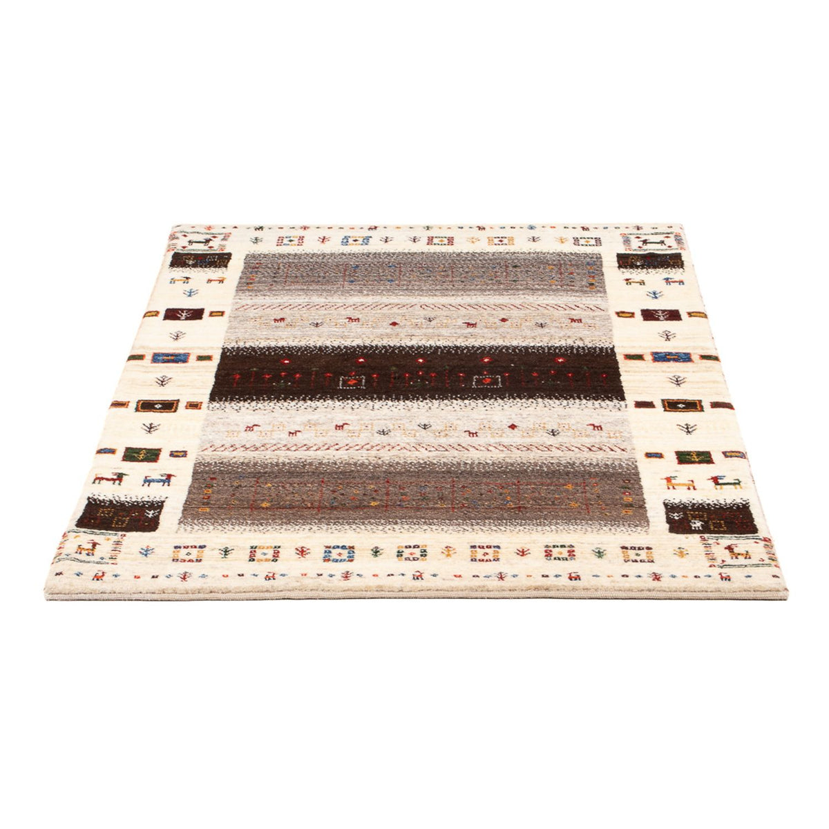 Gabbeh-matta - Loribaft Persian - 126 x 84 cm - flerfärgad