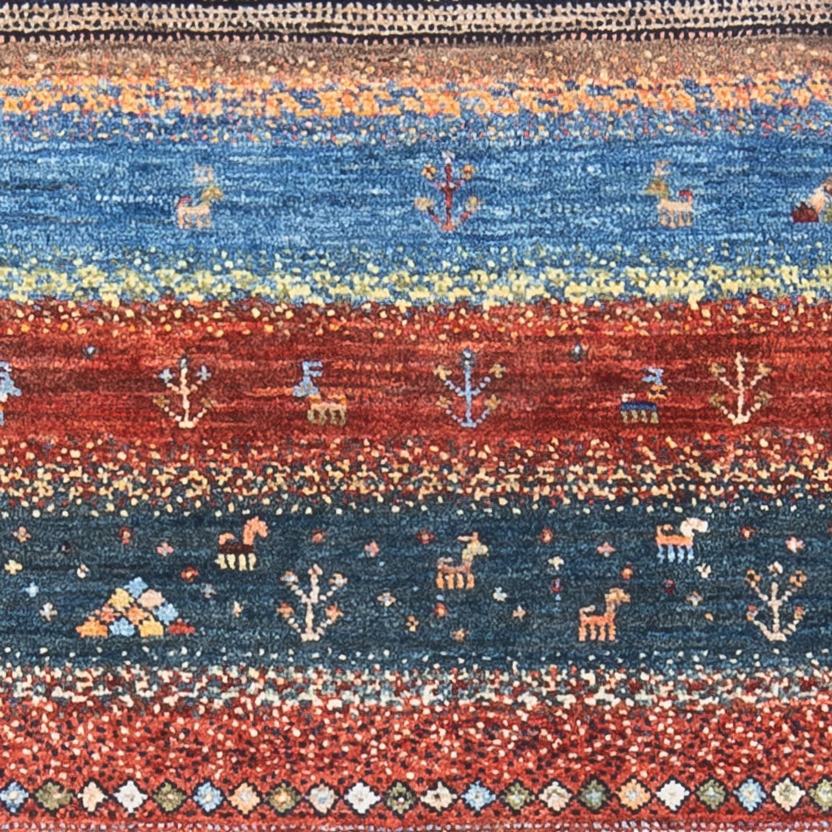 Gabbeh-matta - Loribaft Persian - 130 x 80 cm - flerfärgad