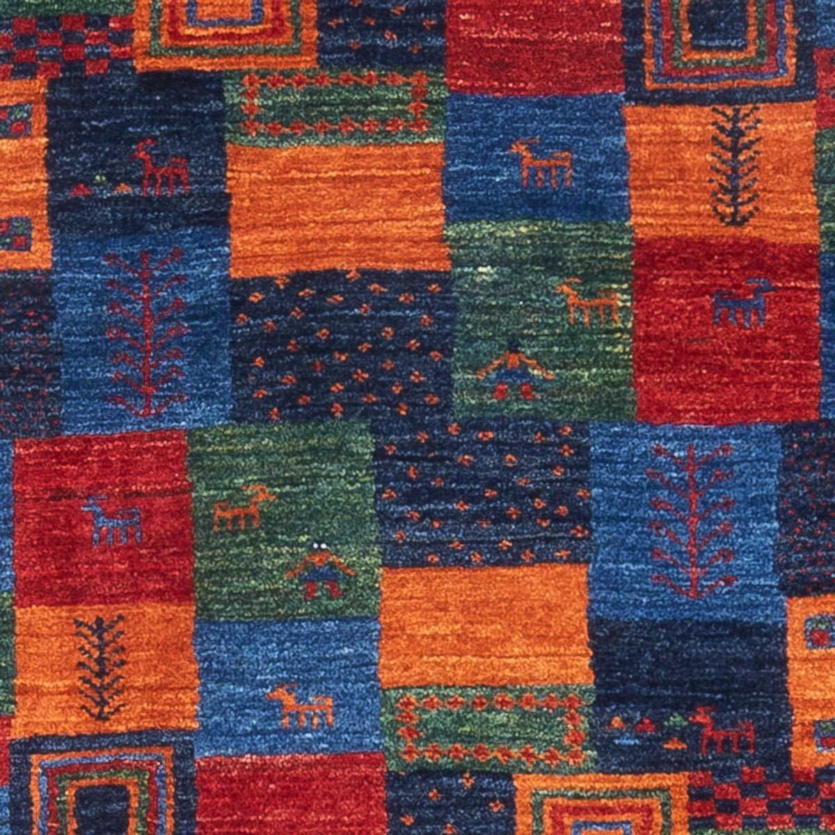 Gabbeh-matta - Loribaft Persian - 132 x 86 cm - flerfärgad