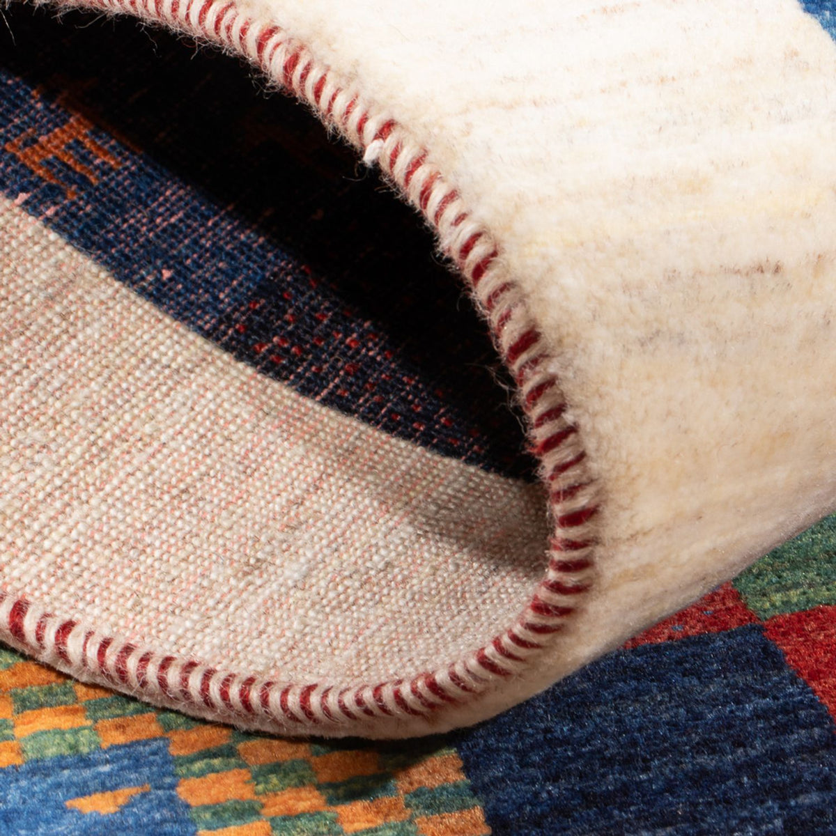 Gabbeh-matta - Loribaft Persian - 132 x 86 cm - flerfärgad