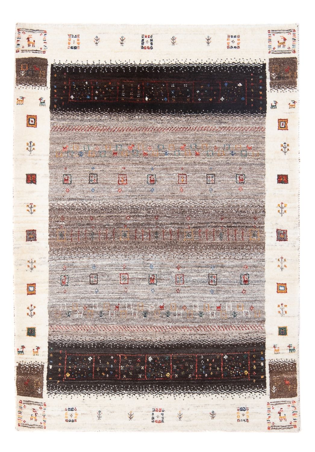 Gabbeh-matta - Loribaft Persian - 125 x 87 cm - flerfärgad