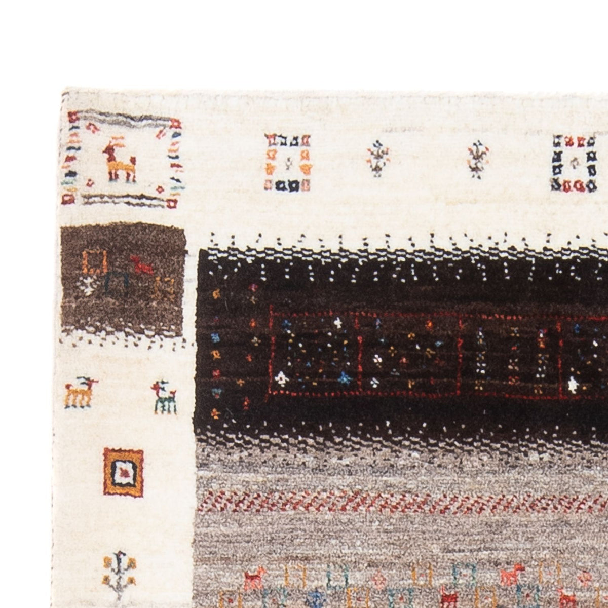 Gabbeh-matta - Loribaft Persian - 125 x 87 cm - flerfärgad