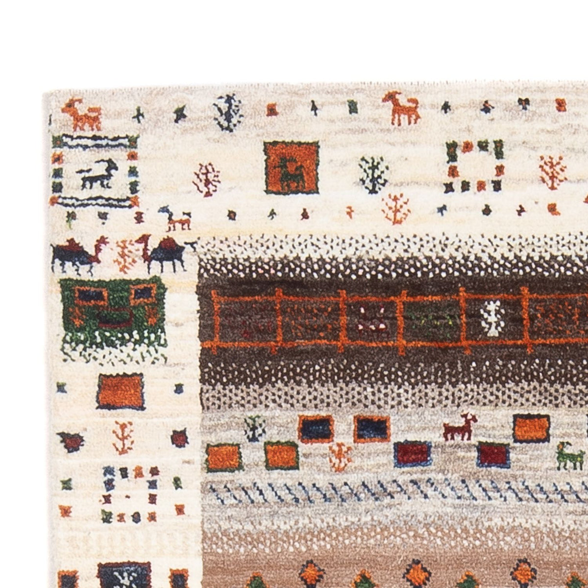 Gabbeh-matta - Loribaft Persian - 127 x 84 cm - flerfärgad