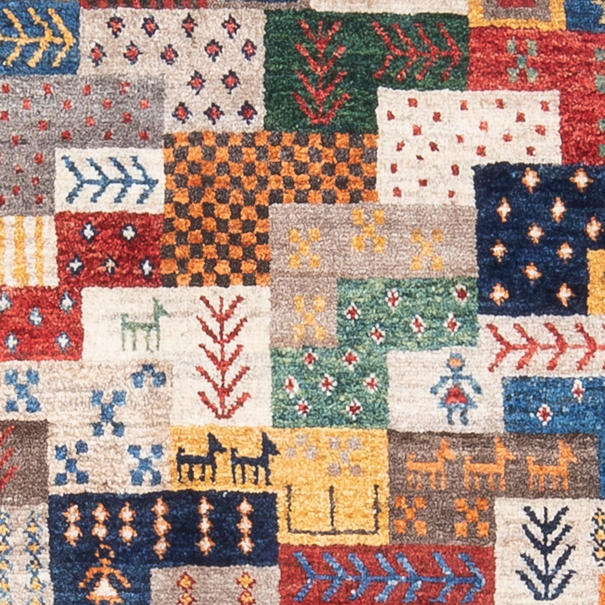 Gabbeh-matta - Loribaft Persian - 129 x 78 cm - flerfärgad