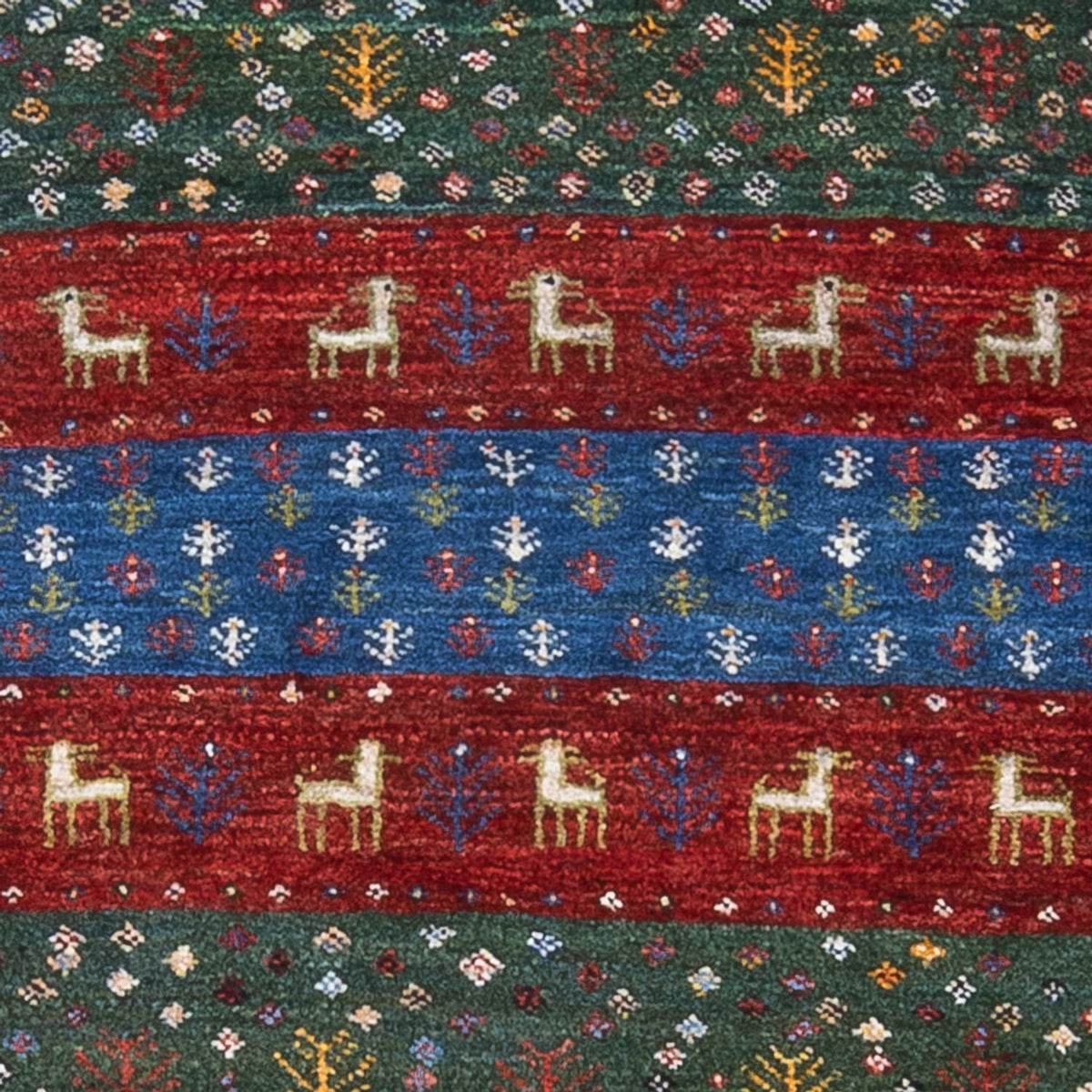 Gabbeh-matta - Loribaft Persian - 131 x 86 cm - flerfärgad