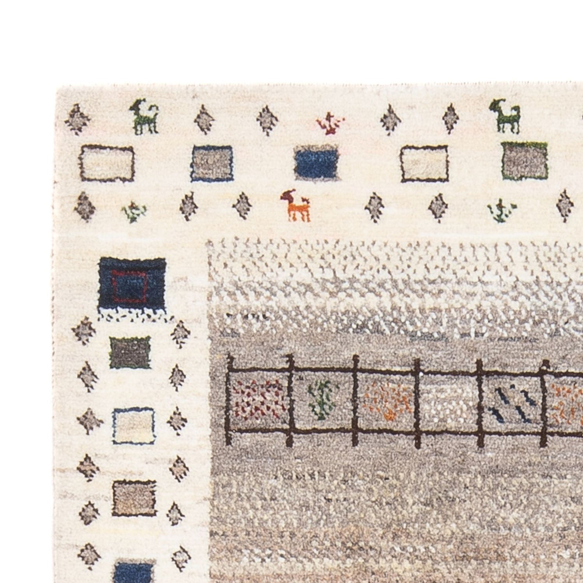 Gabbeh-matta - Loribaft Persian - 134 x 86 cm - flerfärgad