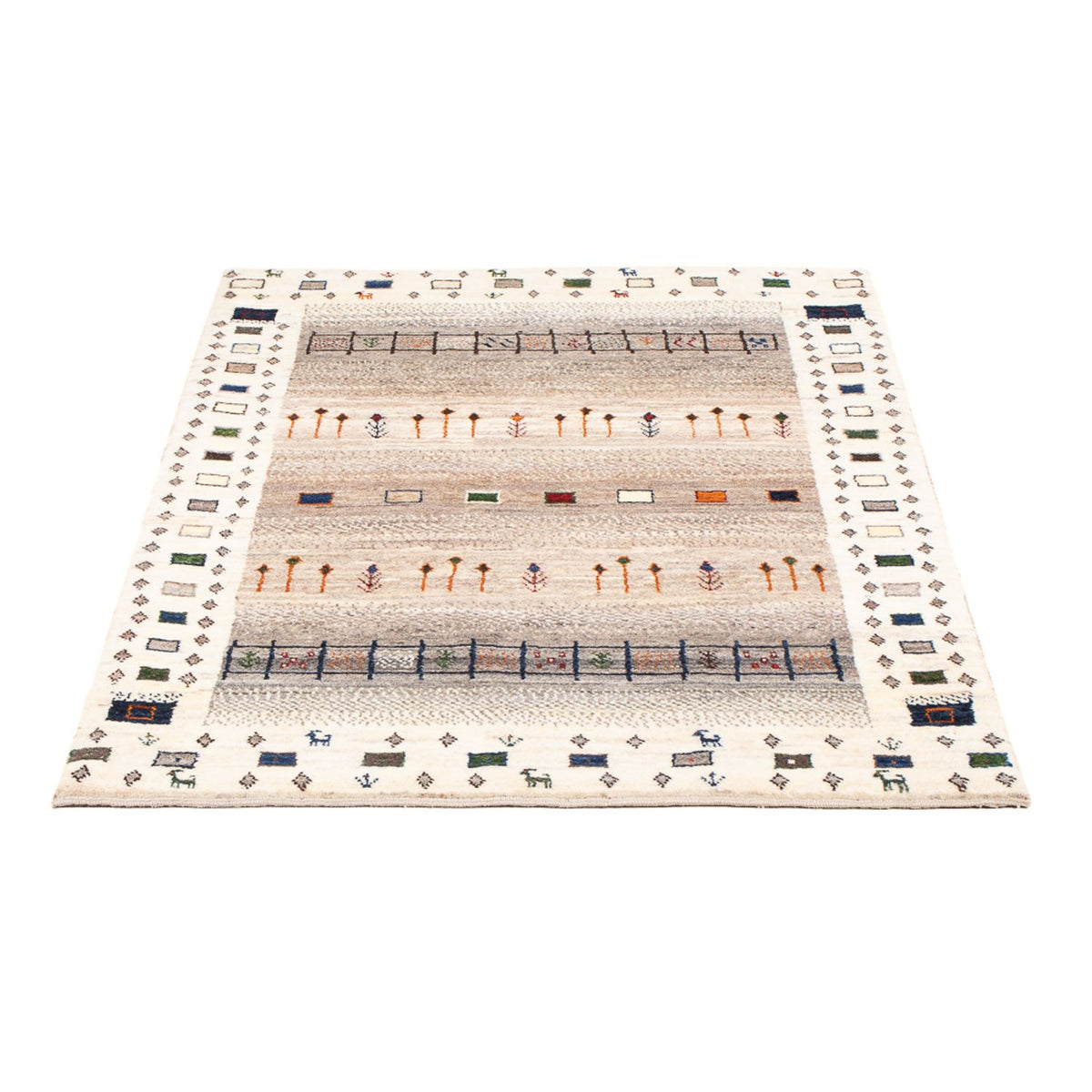 Gabbeh-matta - Loribaft Persian - 134 x 86 cm - flerfärgad