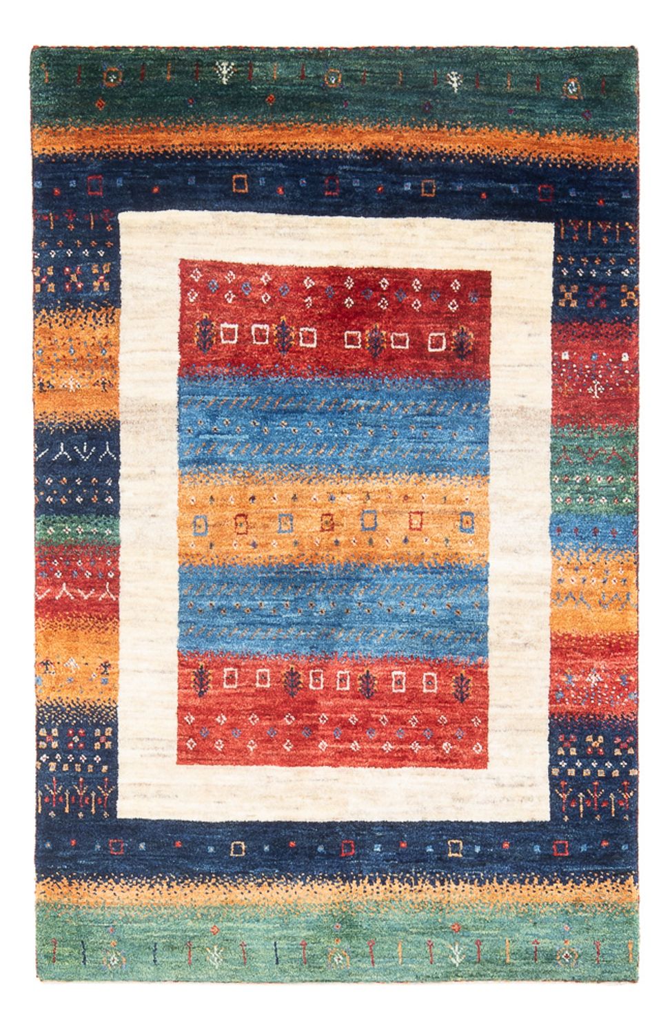 Gabbeh-matta - Loribaft Persian - 138 x 83 cm - flerfärgad