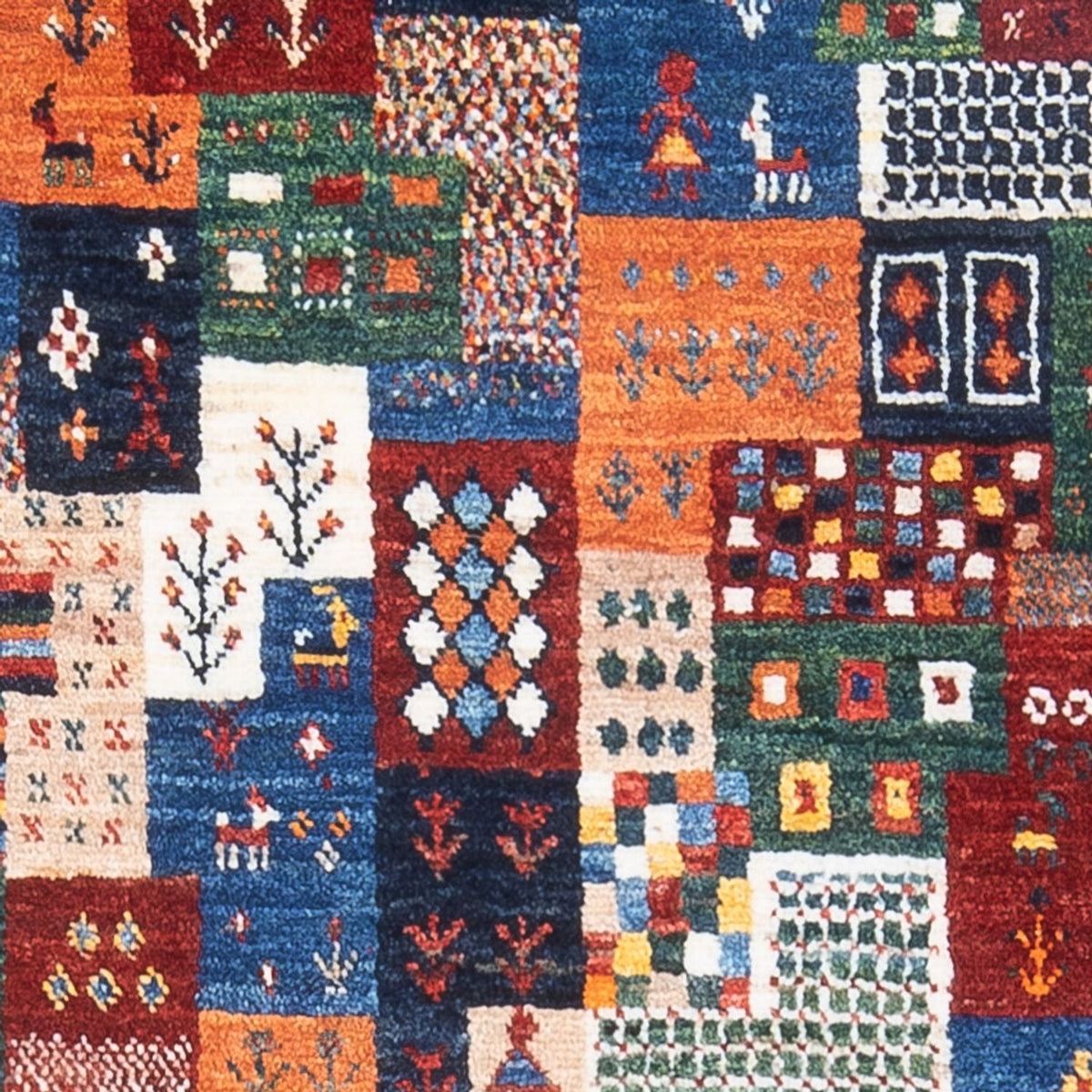 Gabbeh-matta - Loribaft Persian - 125 x 84 cm - flerfärgad