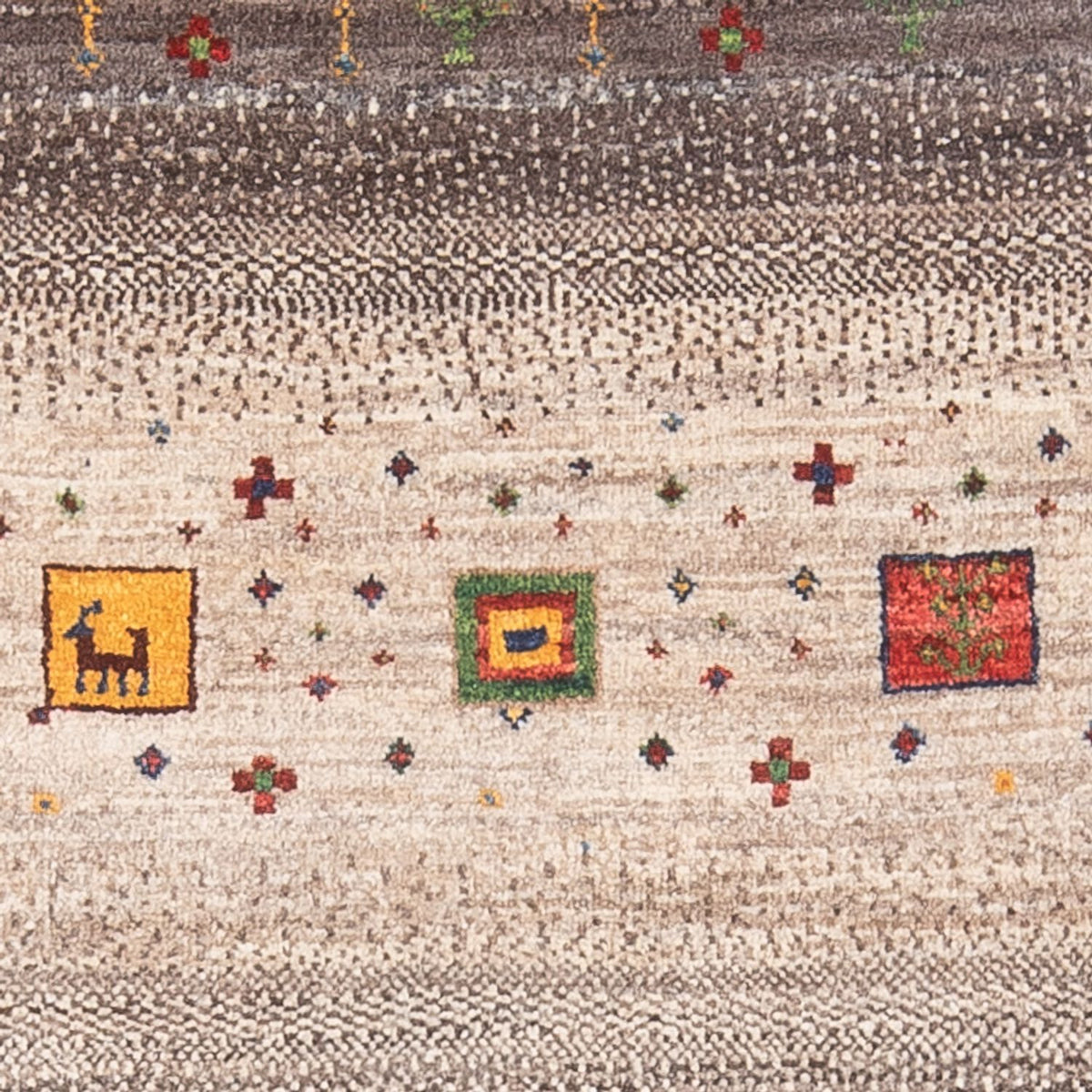 Gabbeh-matta - Loribaft Persian - 123 x 86 cm - flerfärgad