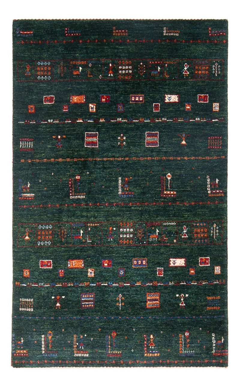 Gabbeh-matta - Loribaft Persian - 136 x 85 cm - mörkgrön