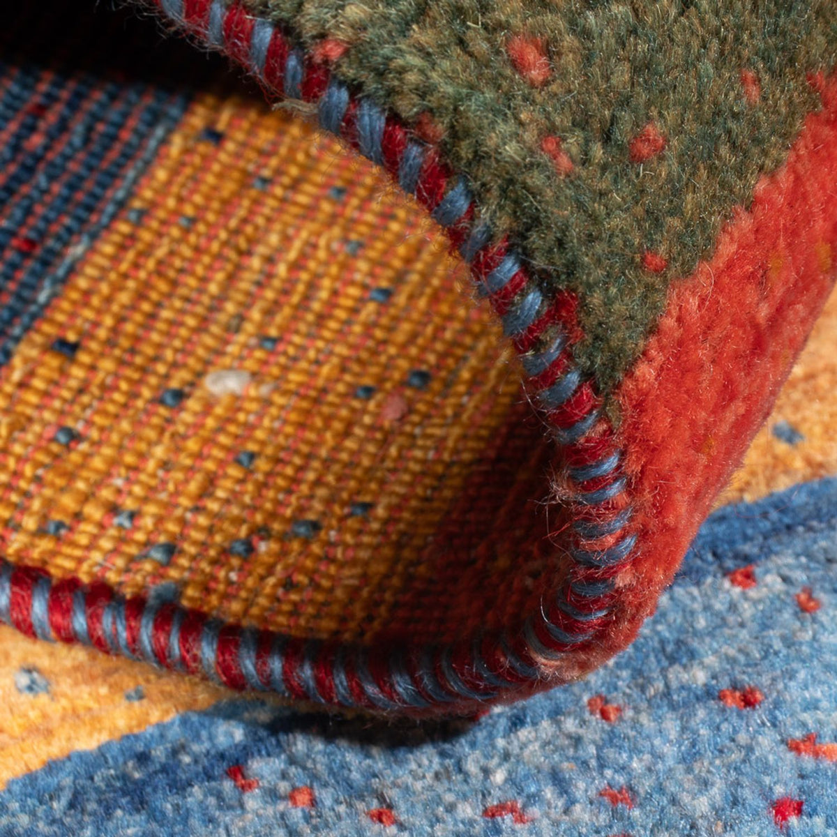 Gabbeh-matta - Loribaft Persian - 129 x 87 cm - flerfärgad