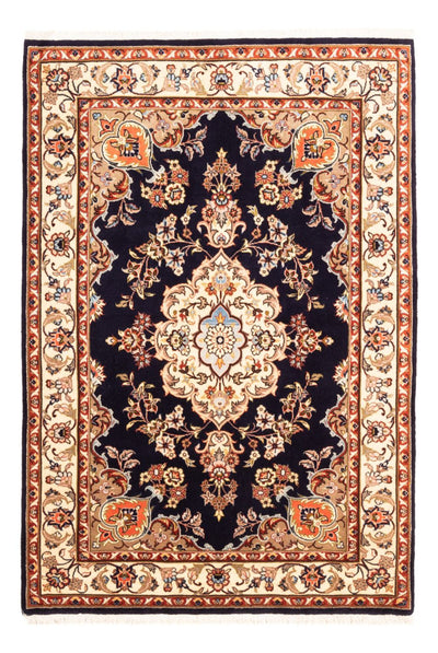 Mashhad Mattan 120x174cm - Persisk matta - mörkblå