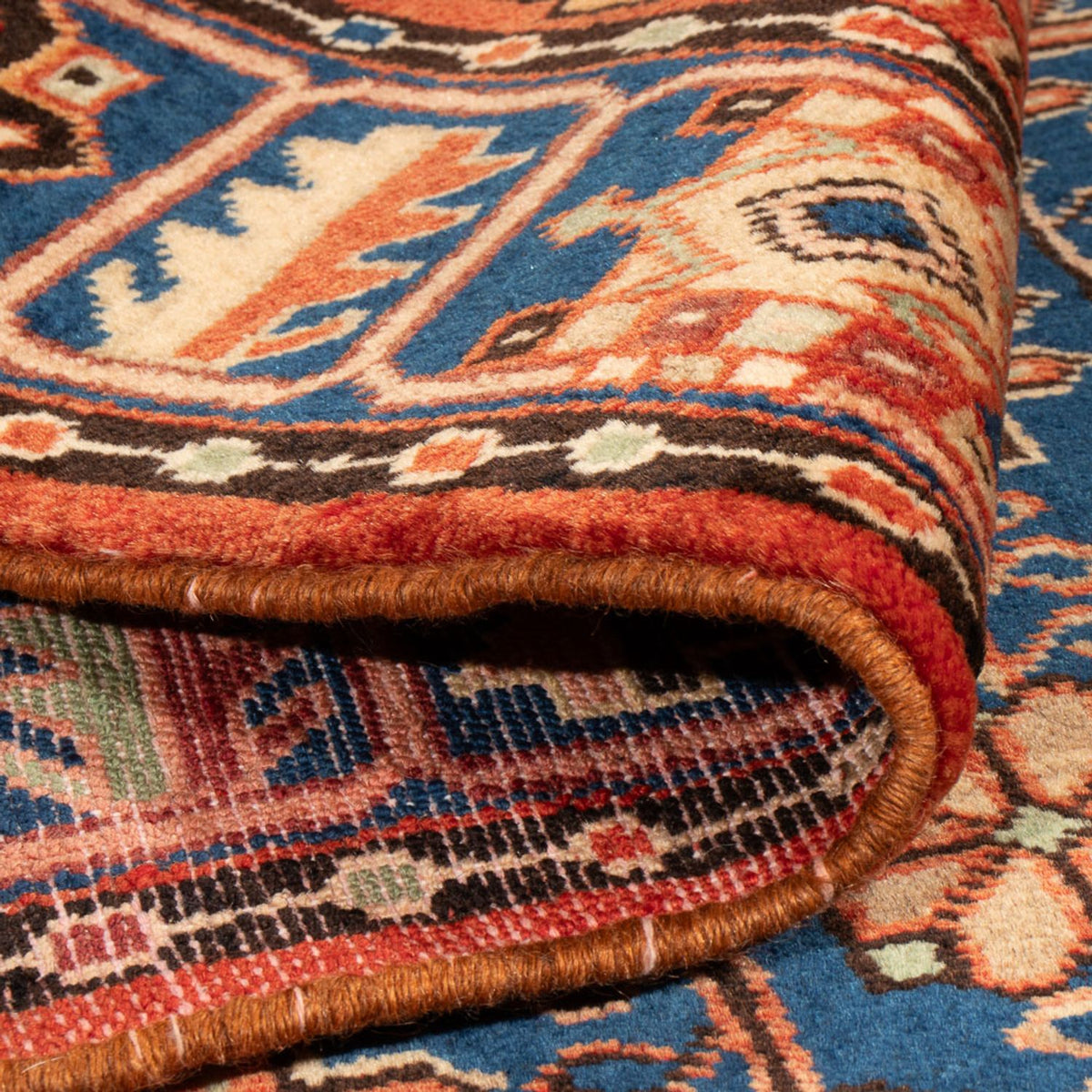 Persisk matta - Nomadic - 202 x 140 cm - mörkblå