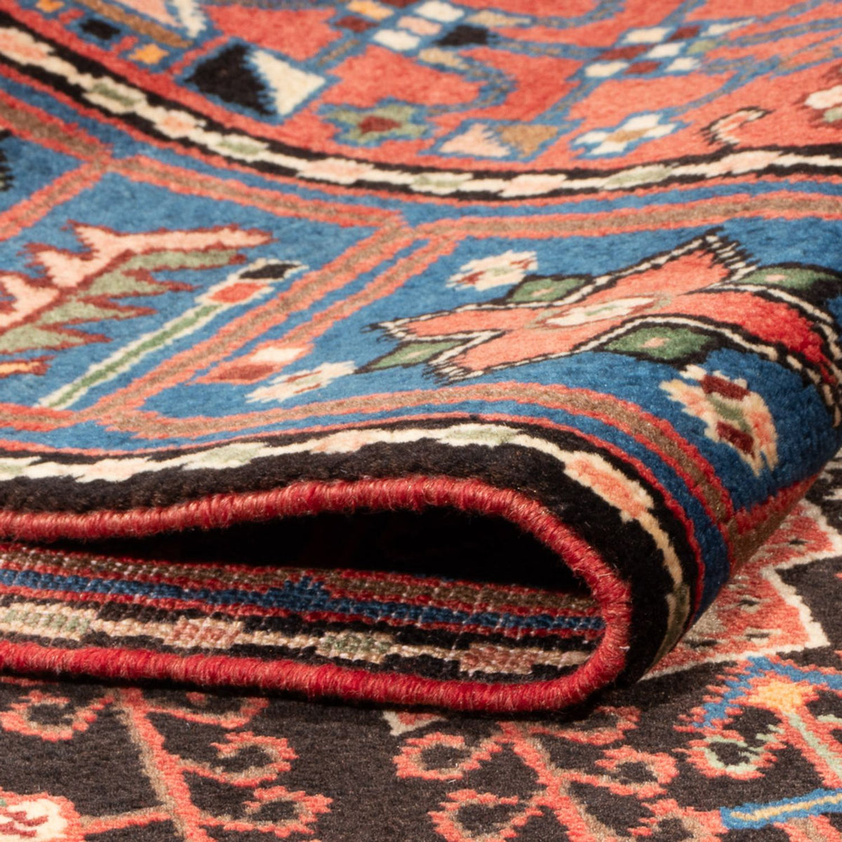 Persisk matta - Nomadic - 202 x 148 cm - bordeaux röd