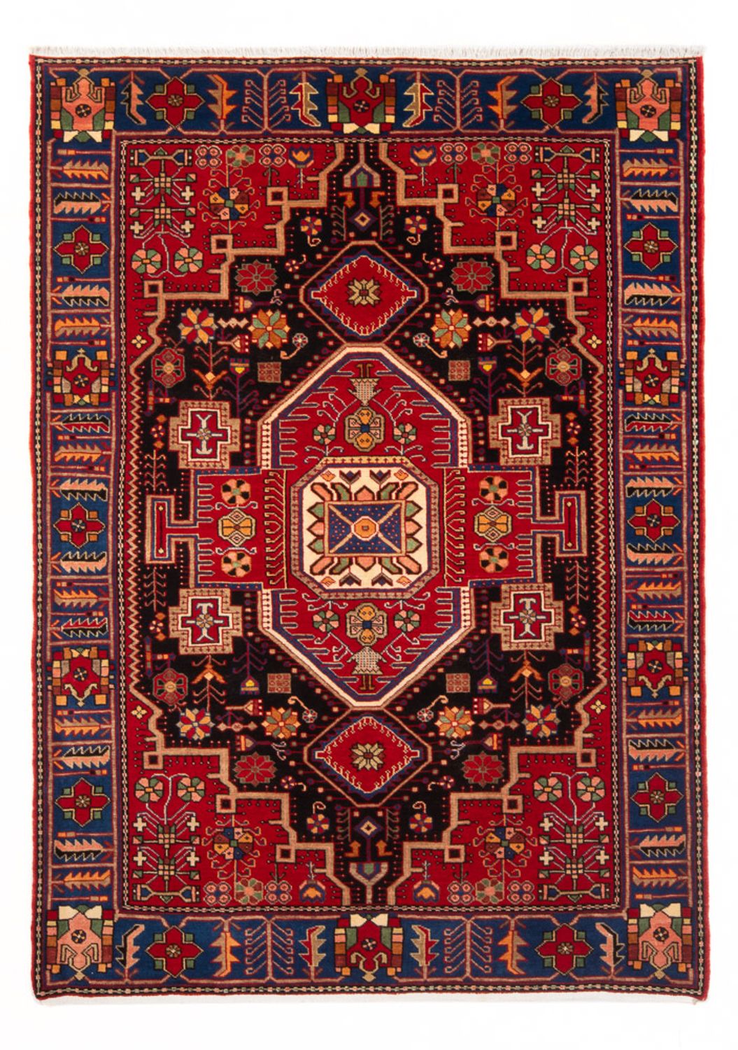 Persisk matta - Nomadic - 200 x 147 cm - bordeaux röd