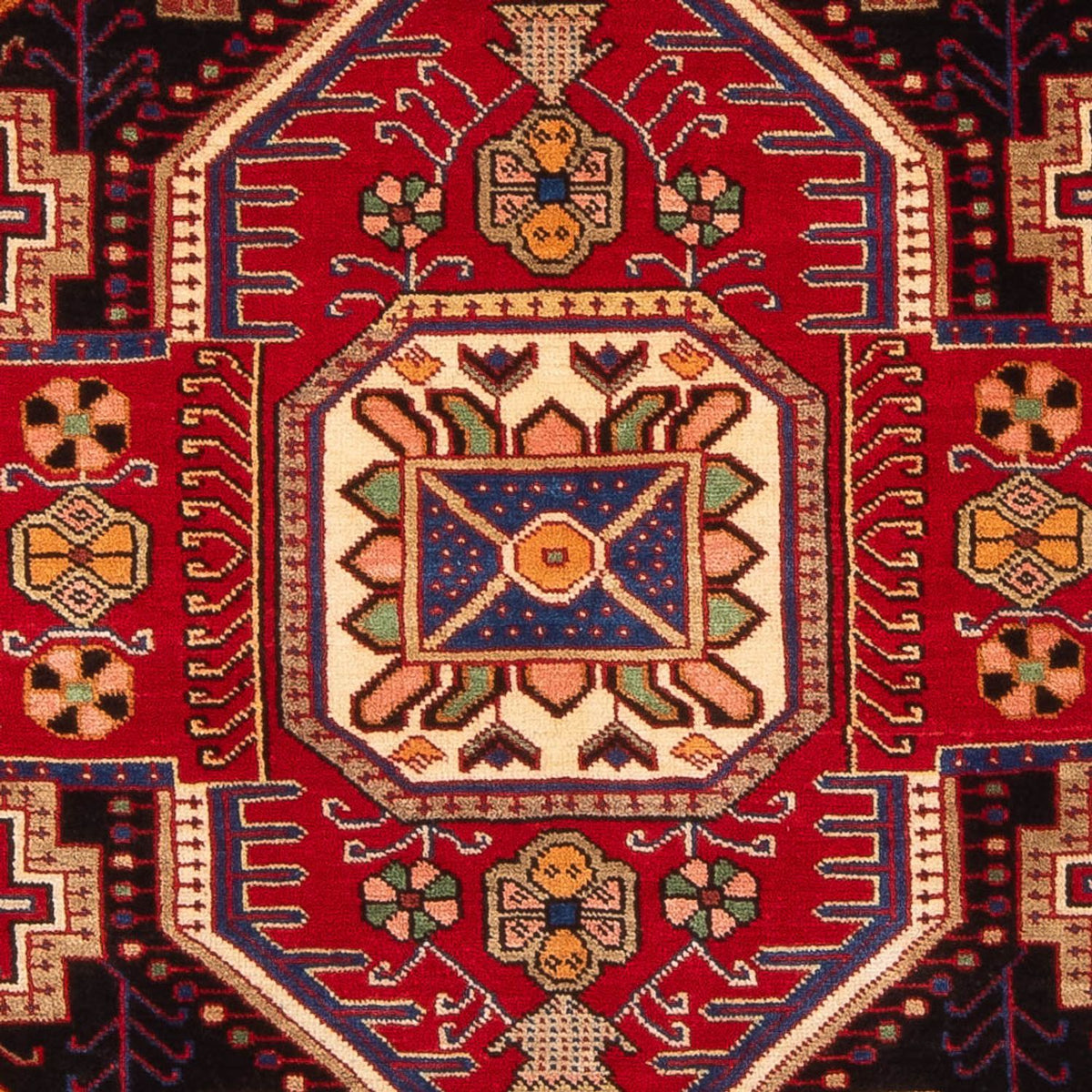 Persisk matta - Nomadic - 200 x 147 cm - bordeaux röd